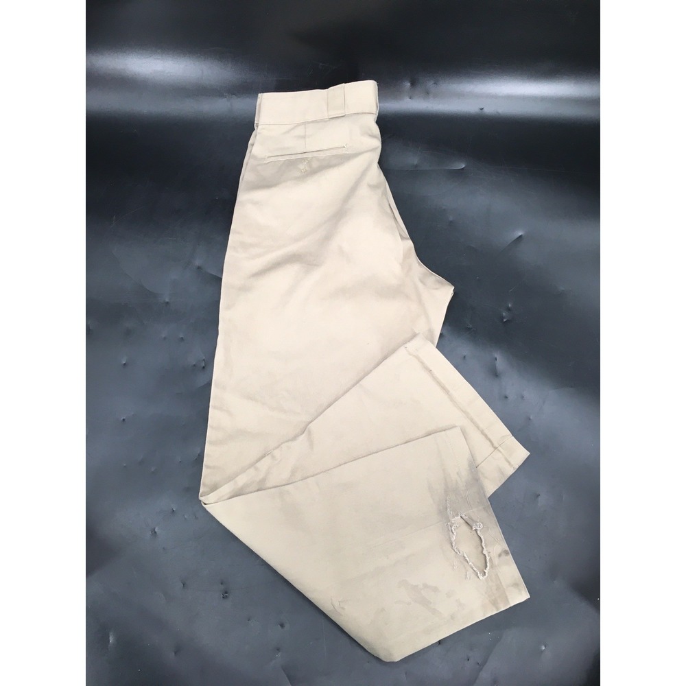Dickies 874 Original Fit Straight Work Pants Men 36 x 32 Khaki Straight Beige
